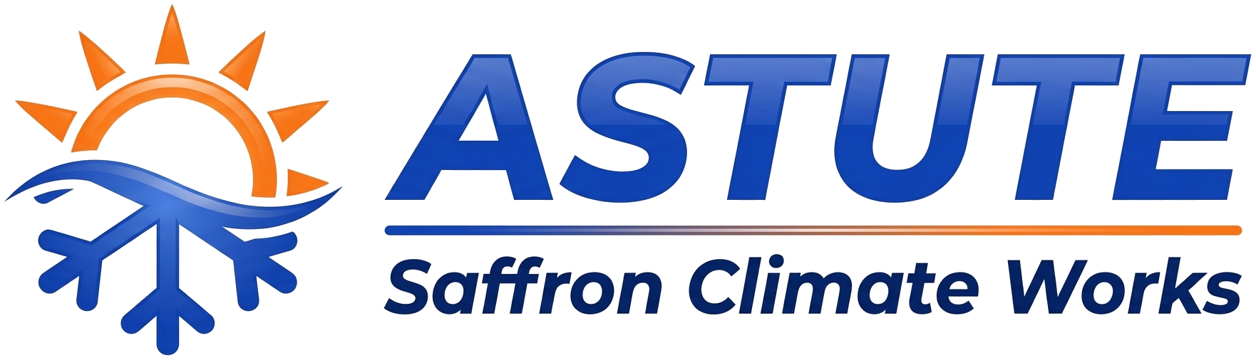 Astute Saffron Climate Works logo